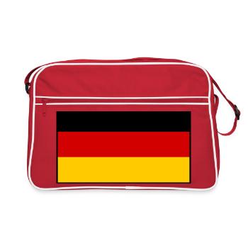 Germany flag - Retro Bag - red/white - Front