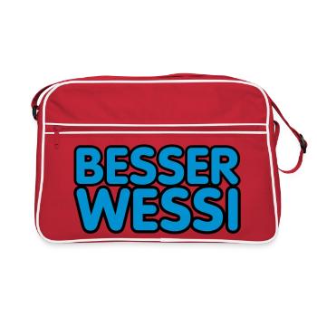 Besser Wessi - Retro Tasche - Rot/Weiß - Vorne