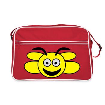 abeille - Sac Retro - rouge/blanc - Devant