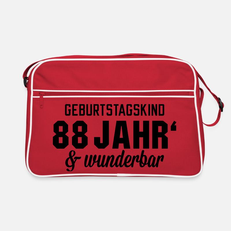 Geburtstagskind 88 wunderbar Retro Tasche