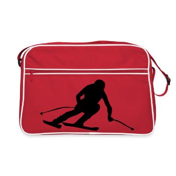 Skiing Ski jumping winter sports Super G - Retro Bag - red/white - Front