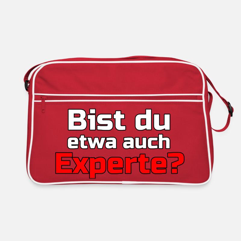 Experte Profi Arbeit Virus Sprüche Retro Tasche
