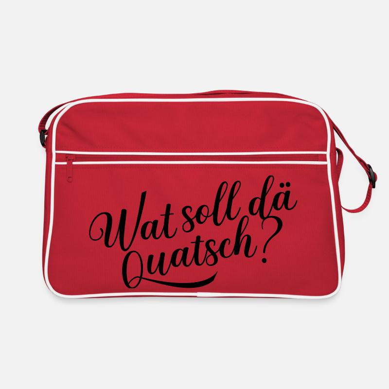 Wat soll dä Quatsch? Retro Tasche