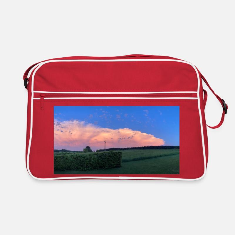 Wolkenbild Retro Tasche