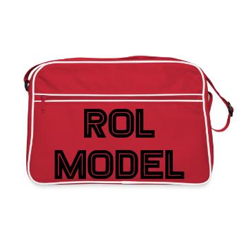 Every wheelchair user is a role model - Retro Bag - red/white - Front