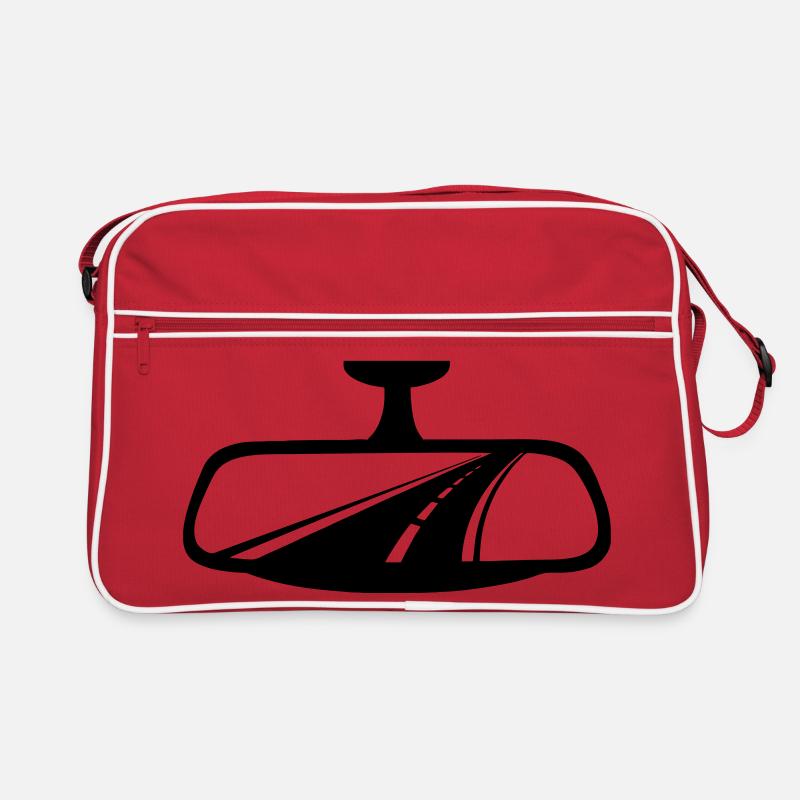 Car rearview mirror with motorway Retro Bag