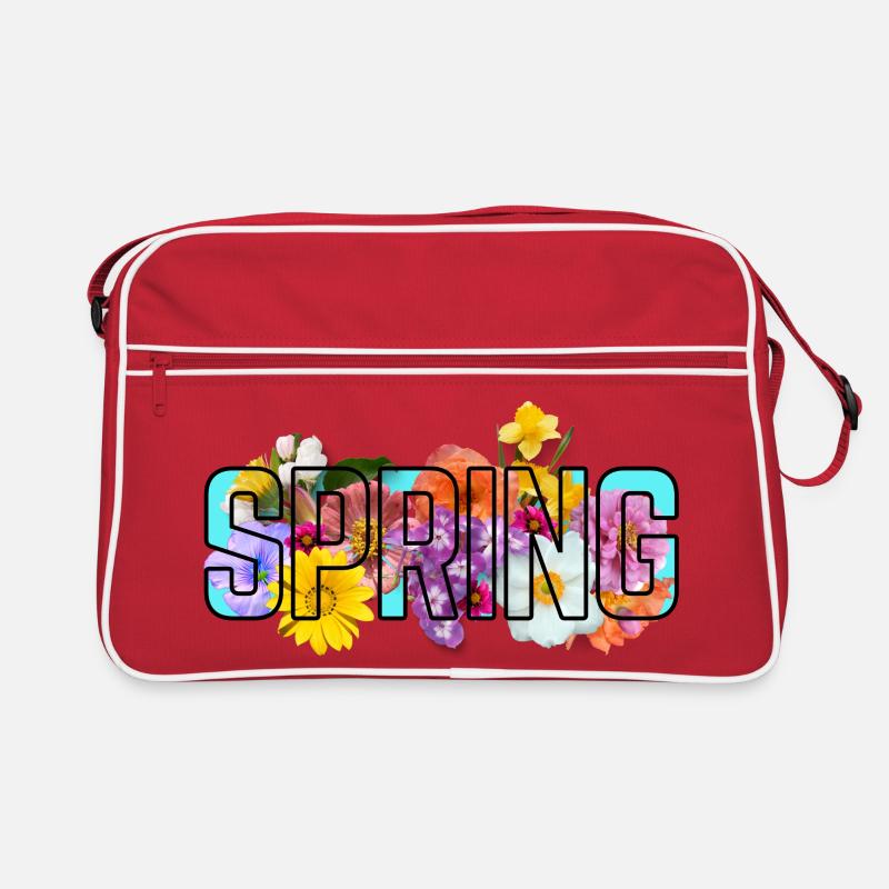 Blaue Quelle Retro Tasche