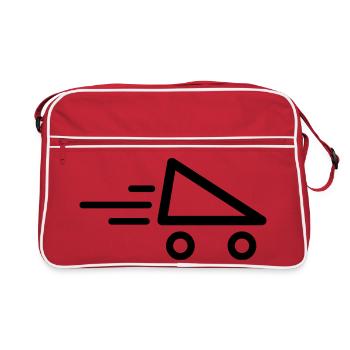Patins de vitesse Rollers - Sac Retro - rouge/blanc - Devant