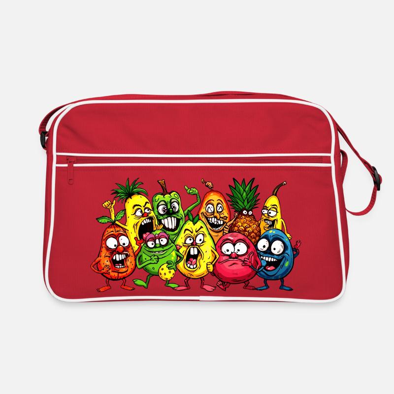 Verrückte Früchte Retro Tasche