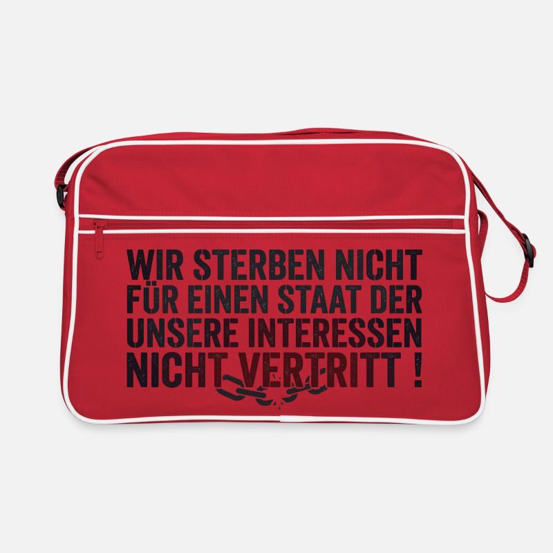 Protest Statement Retro Tasche