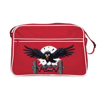 F-Caw-F Graffiti Raven Appearance - Retro Bag - red/white - Front