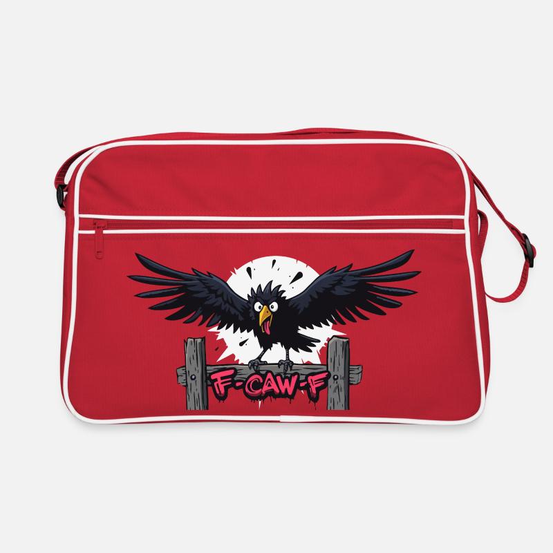 F-Caw-F Graffiti Raven Appearance Retro Bag