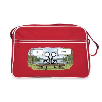 Savo Guys Duo 15 Lakeside of Love - Retro Bag - red/white - Front