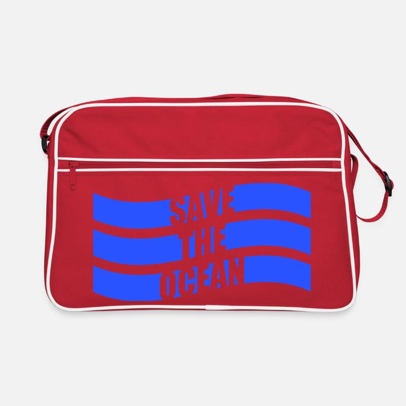 Save The Ocean Ocean Activism Environment Statement Retro Bag