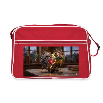 Cœur de la guérison - Sac Retro - rouge/blanc - Devant
