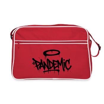 Pandemic Graffiti Halo - Retro Tasche - Rot/Weiß - Vorne