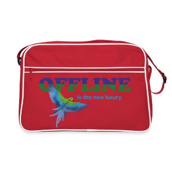 OFFLINE - Retro Tasche - Rot/Weiß - Vorne
