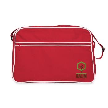Baum - Retro Tasche - Rot/Weiß - Vorne