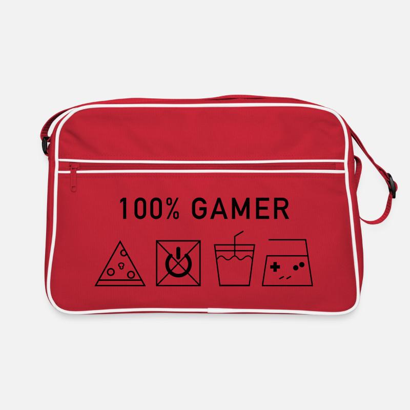 100 Gamer Black Version Retro Bag