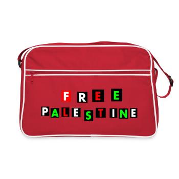 Free palestine - Sac Retro - rouge/blanc - Devant