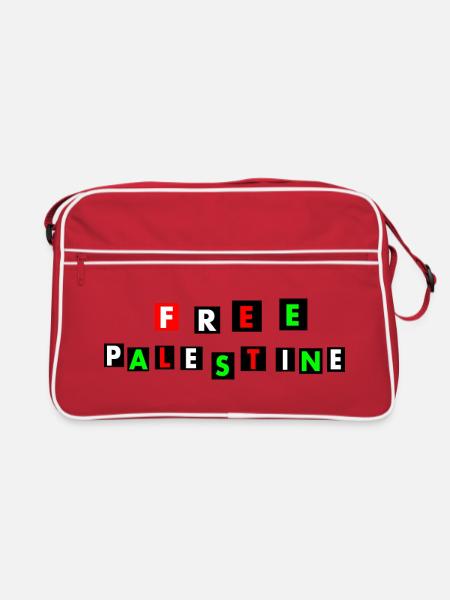 Free palestine - Sac Retro - rouge/blanc - Devant