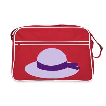 hut - Retro Tasche - Rot/Weiß - Vorne