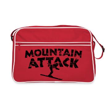 MOUNTAIN ATTACK Wintersport Ski Design (Black) - Sac Retro - rouge/blanc - Devant