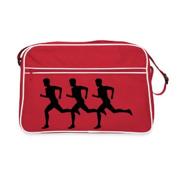 les sports - Sac Retro - rouge/blanc - Devant