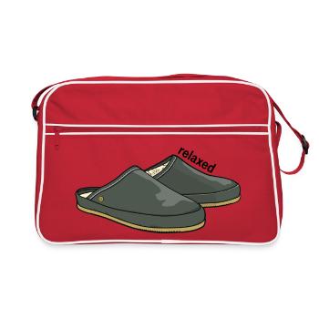 Relaxed grey - Retro Tasche - Rot/Weiß - Vorne