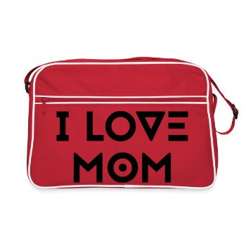 J’AIME MAMAN - Sac Retro - rouge/blanc - Devant