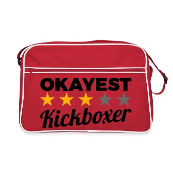 Okayest Kickboxer - Retro Bag - red/white - Front