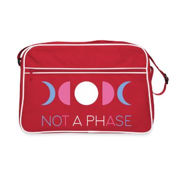 Mois de la fierté LGBTQ - Pas une phase - Transgenre - Sac Retro - rouge/blanc - Devant