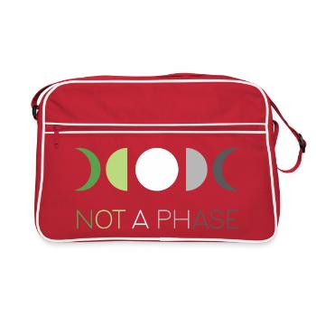 LGBTQ Pride Month - Not a Phase - Aromantic - Retro Bag - red/white - Front