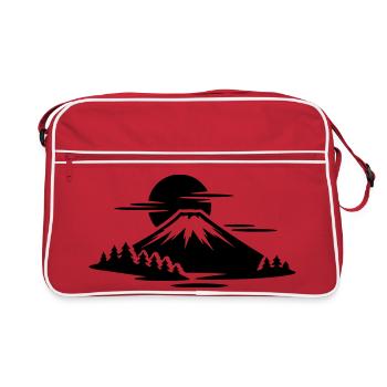 Mount Fuji - Retro Bag - red/white - Front