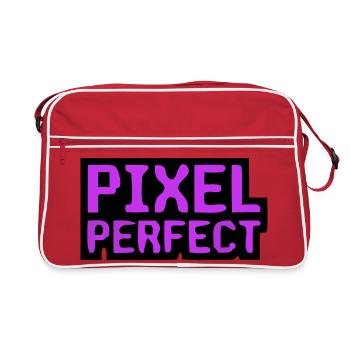 Pixel Perfect Lettering Gamer - Sac Retro - rouge/blanc - Devant