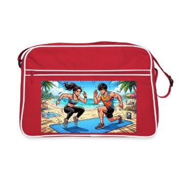Couples training - Retro Bag - red/white - Front