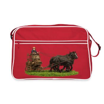 Horse and Carriage Trek - Retro Bag - red/white - Front