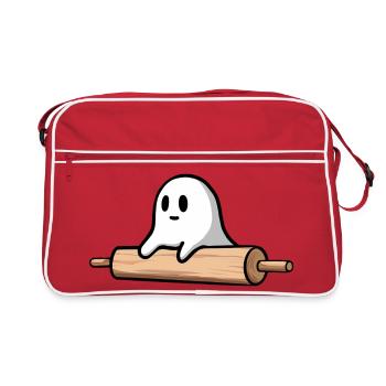Sweet & Spooky Baking - Retro Tasche - Rot/Weiß - Vorne