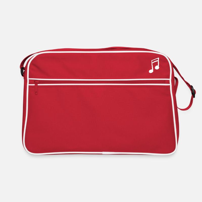 Note (logo grand, blanc) Sac Retro
