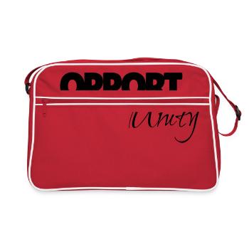 OpportUnity - Retro Tasche - Rot/Weiß - Vorne