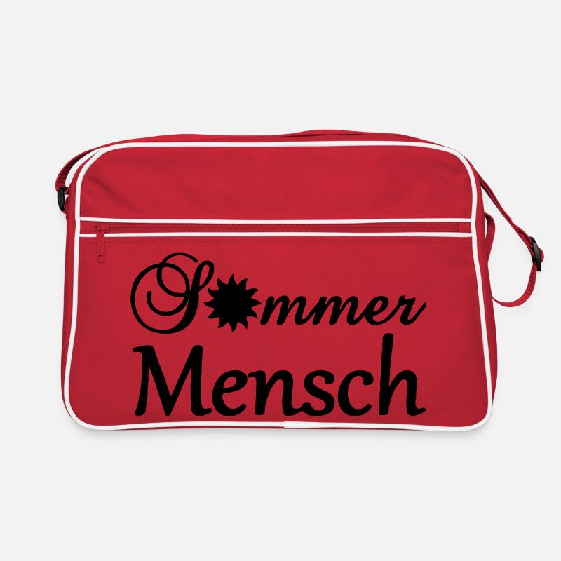 Sommermensch Geschenk Retro Tasche
