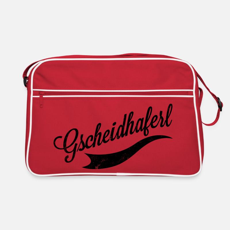 Gscheidhaferl - Retro Tasche - Rot/Weiß
