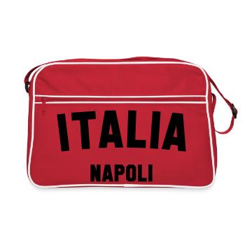 NEAPEL Napoli Italia Italy Italien - Retro Tasche - Rot/Weiß - Vorne