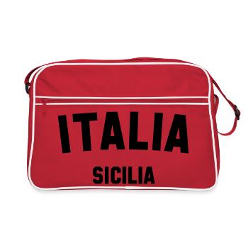 SICILIA Sicile Italie Italie - Sac Retro - rouge/blanc - Devant