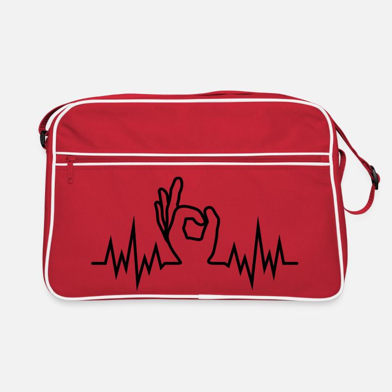 Wave-Finger-Hole Retro Tasche