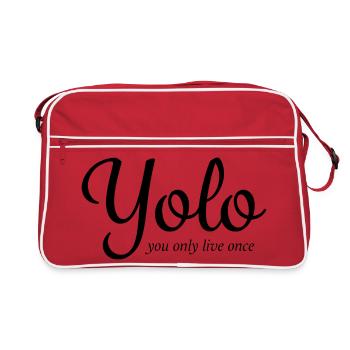 Yolo - Sac Retro - rouge/blanc - Devant