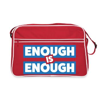 Enough Is Enough Bold Statement - Retro Bag - red/white - Front