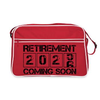 Retraité 2026 Drôle Bientôt à la retraite, Retraite - Sac Retro - rouge/blanc - Devant