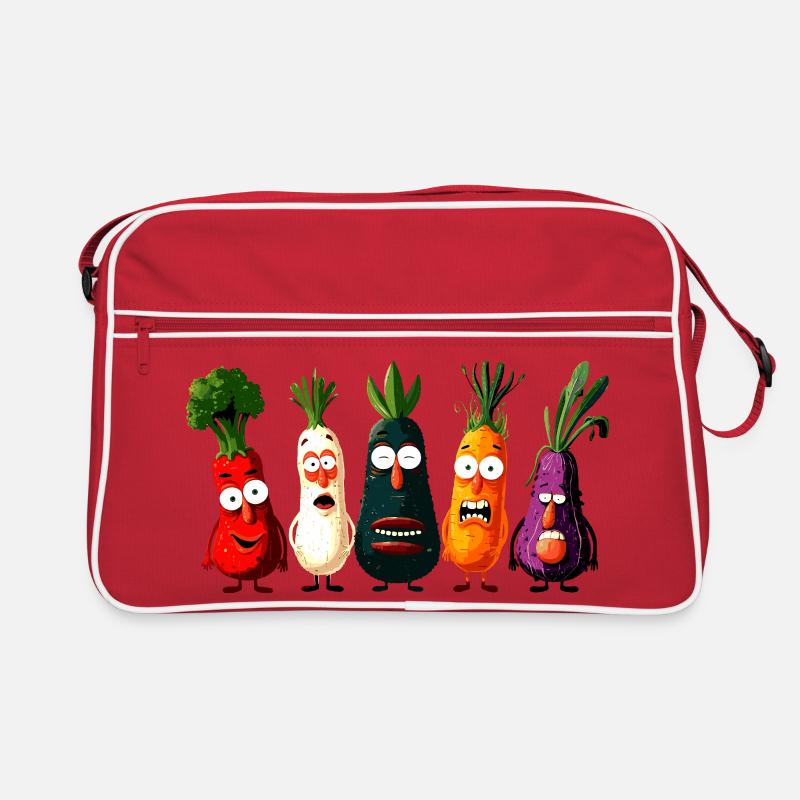 Gemüse Retro Tasche