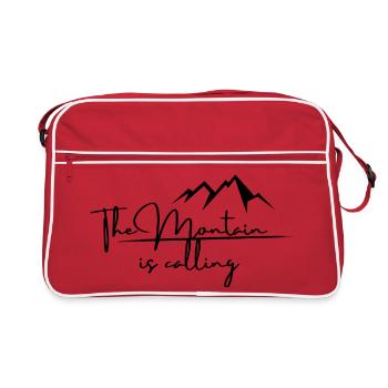 La montagne vous appelle - Sac Retro - rouge/blanc - Devant